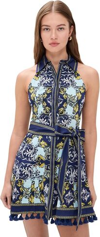 alice + olivia Women's Lucy Halter Mini Shirt Dress in Saudi Arabia