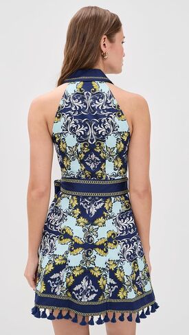 alice + olivia Women's Lucy Halter Mini Shirt Dress in Saudi Arabia