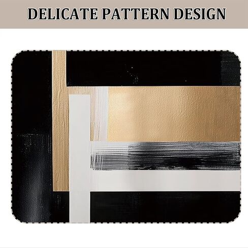 Black and Gold Abstract Blackout Curtain, Boho Modern Oil Painting Art Aesthetic Curtains, Beige Neutral Artistic Grommet Drapes 2 Panels, Farmhouse Bedroom Living Room Decor 52X84 Inch in Saudi Arabia