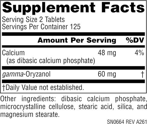 Source Naturals Athletic Series Gamma Oryzanol, Dietary Supplement, 30 mg - 250 Vegetarian Tablets in Kuwait