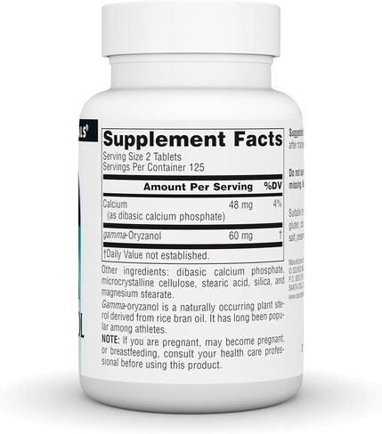 Source Naturals Athletic Series Gamma Oryzanol, Dietary Supplement, 30 mg - 250 Vegetarian Tablets in Kuwait