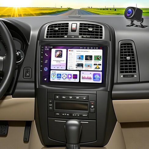 Android 13 Car Stereo Radio for Cadillac CTS 2003-2007,for Cadillac SRX 2004-2008,10 inches IPS Touchscreen Stereo w/CarPlay &Android Auto,Support GPS Bluetooth SWC WiFi FM Backup Camera in Kuwait