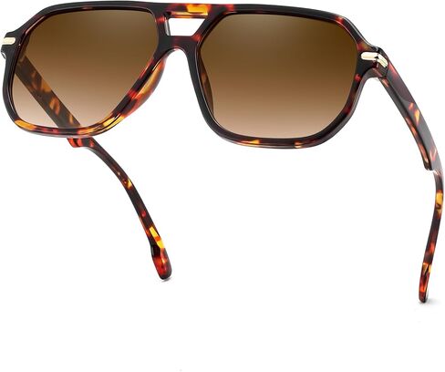FEISEDY Women Men Aviator Sunglasses UV400 Protection, Retro Trendy Square Frame for Driving Fishing Outdoor Daily B0425 in Saudi Arabia