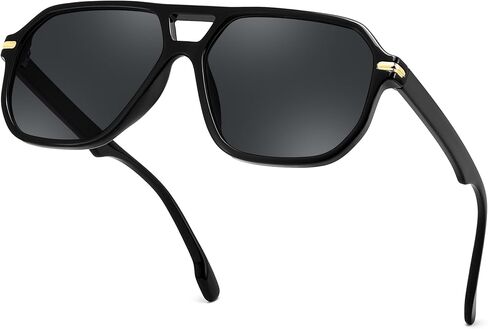 FEISEDY Women Men Aviator Sunglasses UV400 Protection, Retro Trendy Square Frame for Driving Fishing Outdoor Daily B0425 in Kuwait