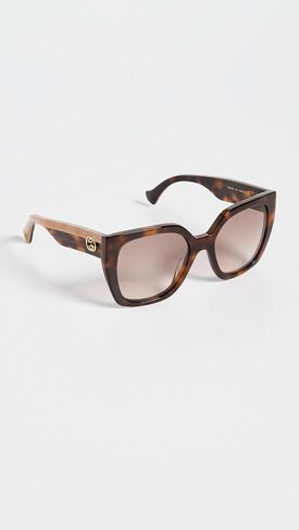 Gucci Women's Web Studi Oversize Square Sunglasses in Kuwait