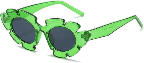 Fashion Cat Eye Candy Colors Sunglasses Women Retro Flower Shape Eyewear Men Trending Sun Glasses UV400 in Saudi Arabia