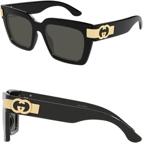 نظارة شمسية غوتشي GG1689S GG Britt بشعار مربع على شكل عين القطة مع مجموعة نظارات فاخرة in Kuwait