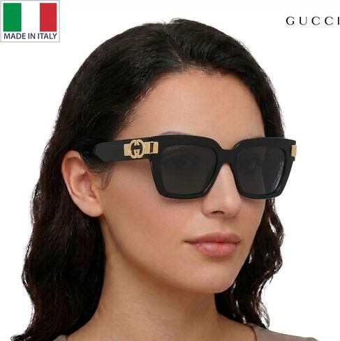 نظارة شمسية غوتشي GG1689S GG Britt بشعار مربع على شكل عين القطة مع مجموعة نظارات فاخرة in Kuwait
