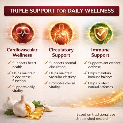 primus Aged Garlic, Odorless Garlic Supplement, 300 Softgels, Plant-Based Formula for Daily Wellness Support（1） in Saudi Arabia