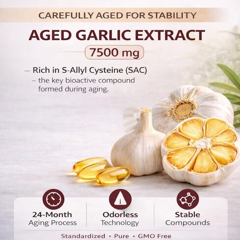 primus Aged Garlic, Odorless Garlic Supplement, 300 Softgels, Plant-Based Formula for Daily Wellness Support（1） in Saudi Arabia