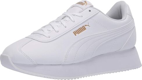 PUMA Womens Turino Stacked Platform Sneakers Shoes Casual - White in Kuwait