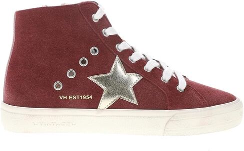 VINTAGE HAVANA Womens Break Out Metallic High Sneakers Shoes Casual in Kuwait
