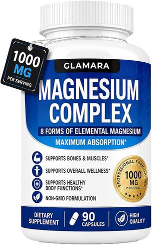 مجمع جلامارا للمغنيسيوم، جلامارا كومبليجو دي ماغنيسيو 8-en-1 | GLAMARA Complejo de Magnesio 8-en-1 in Kuwait