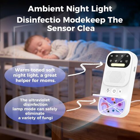 Wireless Smart Bed wetting Alarm - Suitable for Boys, Girls, and Older Kids. with UV Mode, Night Light, Sound/Vibration, High Sensitivity Sensor.for Nighttime bedwetting Training. in Saudi Arabia
