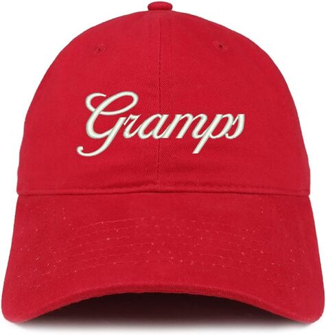 Trendy Apparel Shop Gramps Embroidered Soft Crown 100% Brushed Cotton Cap in Kuwait