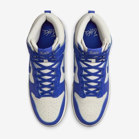 Nike Dunk High Retro SE Men's Shoes (FV6612-001, Phantom/Pale Ivory/Gum Yellow/Racer Blue) Size 8.5 in Kuwait