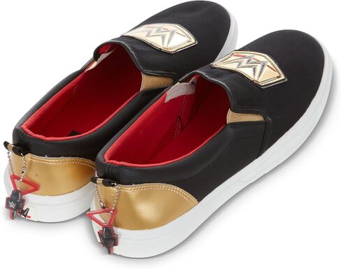 WWE Mens Championship Belt Shoes - John Cena, Roman Reigns, Seth Rollins World Wrestling Champion Belt Slip On Sneakers in Kuwait