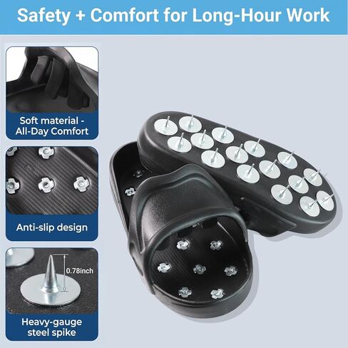 Compatible with Professional Epoxy Coating and Resin Flooring Spiked Shoes; Surface Leveling Component for Construction Projects; Fits US Large Size 9-11 in Saudi Arabia