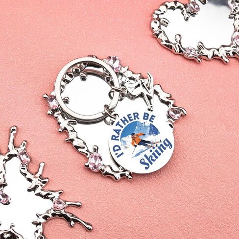 Ski Gifts for Men Women Skiing Accessories Keychain Snowboarding Gifts for Men Ski Gear Decor Birthday Christmas Gift for Skiers Skiing Stuff in Saudi Arabia