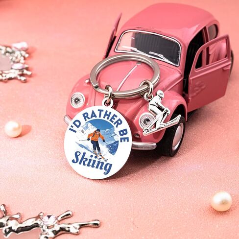 Ski Gifts for Men Women Skiing Accessories Keychain Snowboarding Gifts for Men Ski Gear Decor Birthday Christmas Gift for Skiers Skiing Stuff in Saudi Arabia