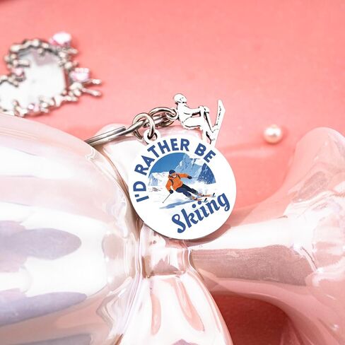 Ski Gifts for Men Women Skiing Accessories Keychain Snowboarding Gifts for Men Ski Gear Decor Birthday Christmas Gift for Skiers Skiing Stuff in Saudi Arabia