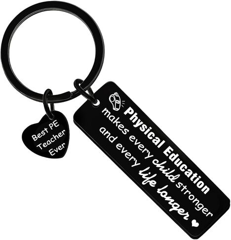 PE Teacher Gifts Appreciation Gift for Physical Education Teachers Thank You Keychain for Gym Teachers PE Teacher Birthday Gifts in Saudi Arabia