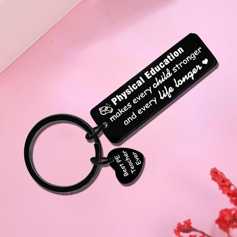 PE Teacher Gifts Appreciation Gift for Physical Education Teachers Thank You Keychain for Gym Teachers PE Teacher Birthday Gifts in Saudi Arabia