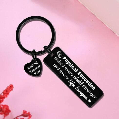PE Teacher Gifts Appreciation Gift for Physical Education Teachers Thank You Keychain for Gym Teachers PE Teacher Birthday Gifts in Saudi Arabia