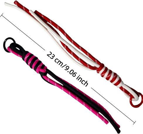 10Pcs Handwoven Double Nylon Rope Keychain,Color-blocking Design, Decorative Lanyard with Carabiner, Bag Charm Accessory for Women, Friendship Gift in Saudi Arabia