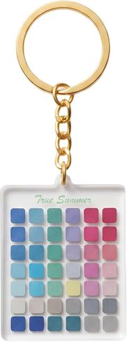 Color Analysis Swatches Keychain Clear Acrylic Color Season Swatch Card for in Saudi Arabia