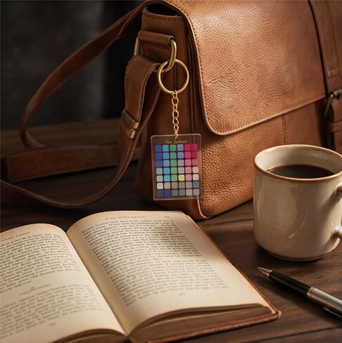 Color Analysis Swatches Keychain Clear Acrylic Color Season Swatch Card for in Saudi Arabia