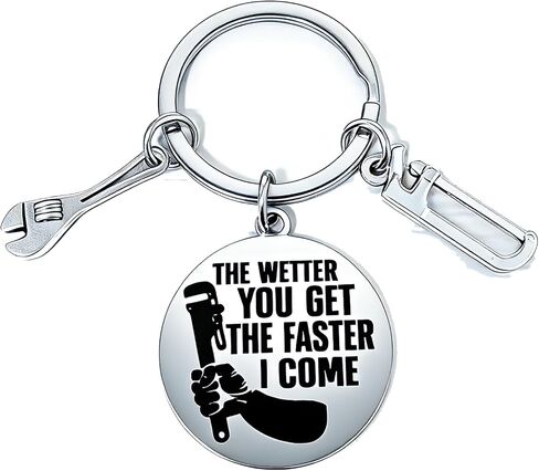 Plumbing Gifts for Men Plumber Appreciation Gifts for Plumber Ideal Plumbers Gift Keychain Gift for Husband Boyfriend Dad Retirement Valentine’s Day Christmas Birthday Coworkers Present in Saudi Arabia