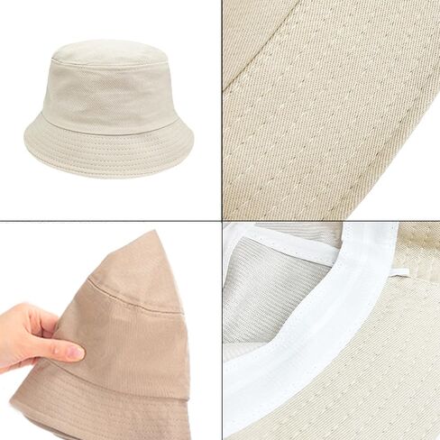 4 Pack XL Bucket Hats for Men Women Large Oversize Fisherman Cap Beach Sun Hat in Saudi Arabia