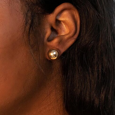 FAMARINE Dot Clip on Earrings for Women Trendy Dainty Cute Dot Clip on Earring in Kuwait