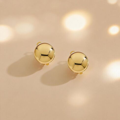 FAMARINE Dot Clip on Earrings for Women Trendy Dainty Cute Dot Clip on Earring in Kuwait