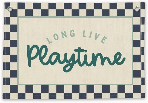 RTXLEZM Play Room Decor,Long Live Playtime Linen Canvas Banner,Toddler Boy Room Decorations Banner,Colorful Toddler Playroom Decor,Play Room Wall for Kids Room Nursery,20x30 Inch in Saudi Arabia