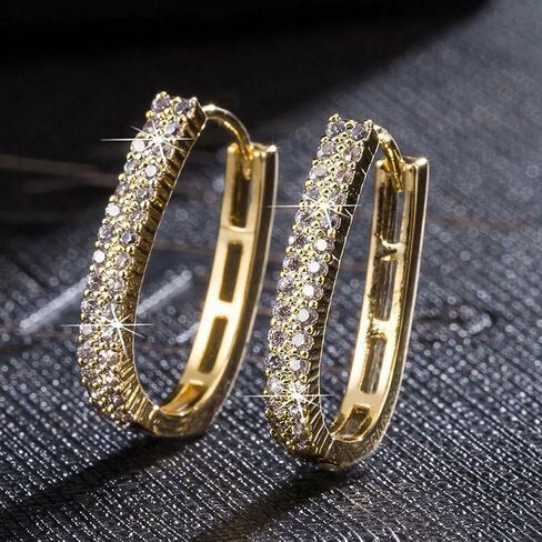 Exquisite Women's Hoop Earrings U Shaped Earrings in Kuwait