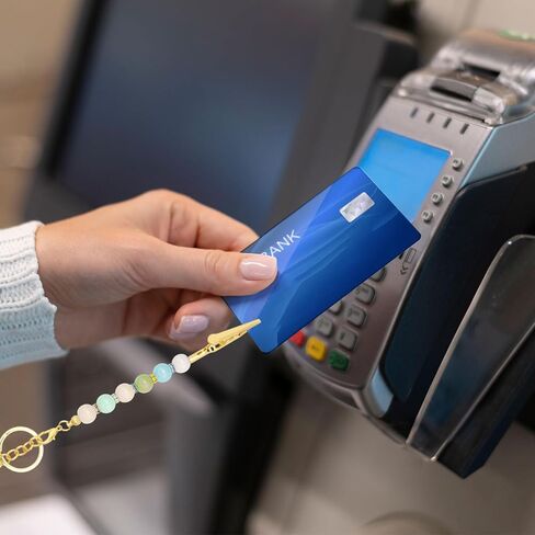 8pcs Beadable Keychain Card Holder Metal Credit Card Puller Blank Beadable Keychain Bar with Clip Touchless ATM Card Grabber for Long Nail in Kuwait