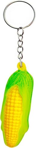 10 Pcs Corn Keychain Sweet Corn Key Chain Funny Positive Keychain Creative Key Rings Food Keyring Vegetable Stress Toy in Saudi Arabia