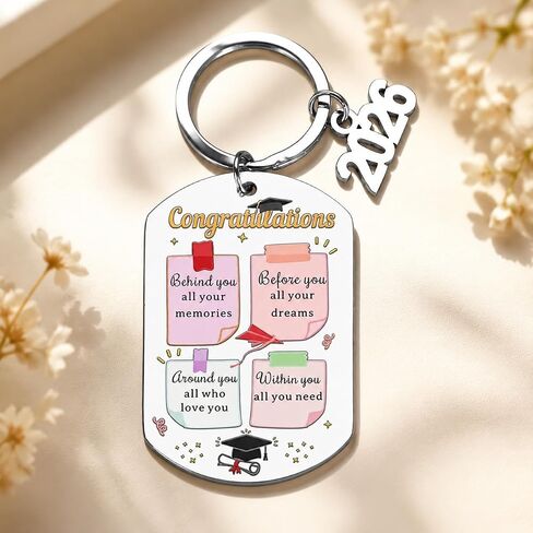 8th Grade Graduation Gifts , Class of 2026 Keychain for 8th Grade Girls Boys, Inspirational Graduation Souvenirs 2026 , Graduating Key Chains 2026 for Graduate Daughter Son Granddaughter Grandson in Kuwait