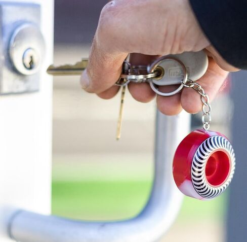 Spitfire Skate Wheel Keychain - Blue Sapphire in Saudi Arabia