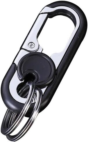Car Keychain Heavy Duty Metal Keyring Double Key Rings Carabiner for Men Women 3 Pcs in Kuwait