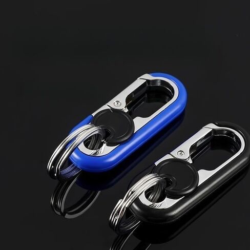 Car Keychain Heavy Duty Metal Keyring Double Key Rings Carabiner for Men Women 3 Pcs in Kuwait