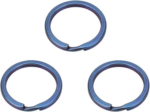 3-Pack Titanium O-Ring Keychain Kit, Quick Release Split Rings for Keys, Jewelry Making, Keychain Accessories for Men in Kuwait