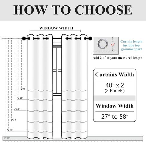 Estelar Textiler Greyish White 100% Blackout Curtains 63 Inches Long for Bedroom, Energy Saving Linen Textured Thermal Insulated Room Darkening Window Grommet Drapes for Living Room, 40Wx63L, 2 Panels in Saudi Arabia