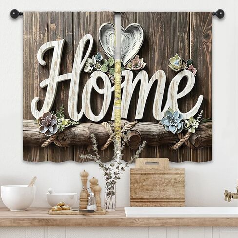 Cute Cat Kitchen Curtain Valance 54W x 18L Inch Pet Lovely Farmhouse Kitten Rod Pocket Short Cafe Small Window Treatment Drapes Decor in Kuwait