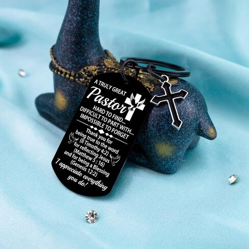 Aisity Christian Keychain for Men Bible Verse Scripture Keychain Religious Gifts for Christian Dad Pastor Appreciation Gifts Walk with God Baptism Gift Faith Based Car Accessory in Saudi Arabia