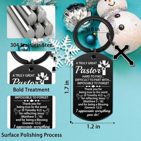 Aisity Christian Keychain for Men Bible Verse Scripture Keychain Religious Gifts for Christian Dad Pastor Appreciation Gifts Walk with God Baptism Gift Faith Based Car Accessory in Saudi Arabia