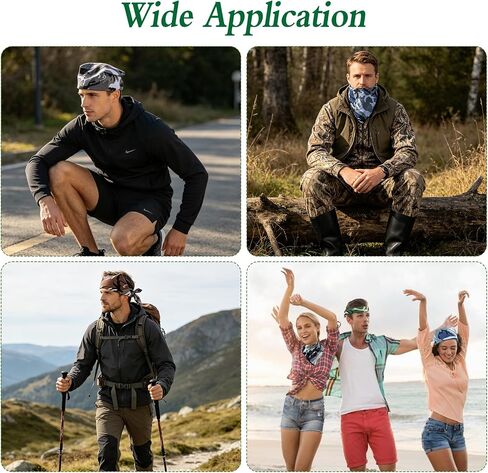 18 Pack Camo Bandanas Cotton Headwraps Wristband Sports Face Cover for Running Cycling Hiking, 22" × 22" in Saudi Arabia