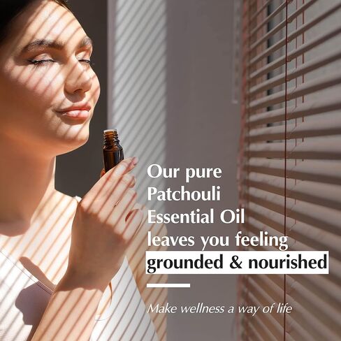AROMAFUME Patchouli Essential Oil - 100% Natural, Therapeutic Grade Essential Oils - Pure, Harmonising Aromatherapy Oil for Home Diffusers - Gifts for Her - 10ml in Saudi Arabia